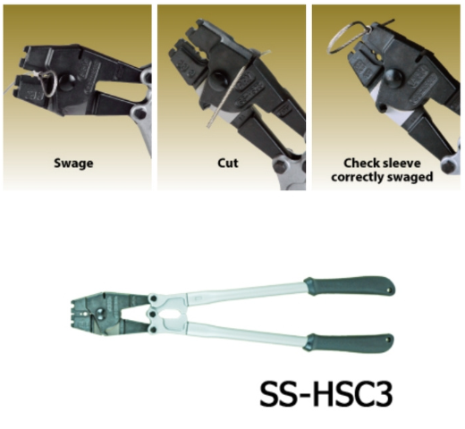   Lisovací kleště typ SS-HSC3 - pro nerez objímky 1,5mm, 2mm a 3mm, galerie