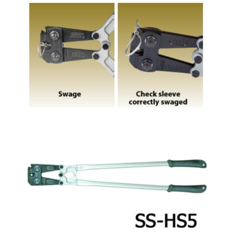 Lisovací kleště typ SS-HS5 - pro nerez objímky 4mm a 5mm , galerie